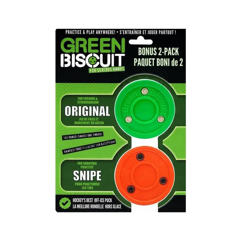 Green Biscuit Combo Pack, Original & Orange Snipe | HockeyShot