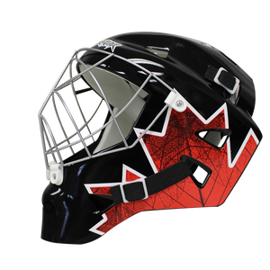 Road Warrior Canada Junior Goalie Mask – Street Hockey Helmet for